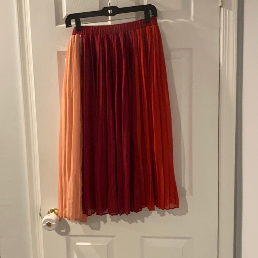 Multicolor midi skirt